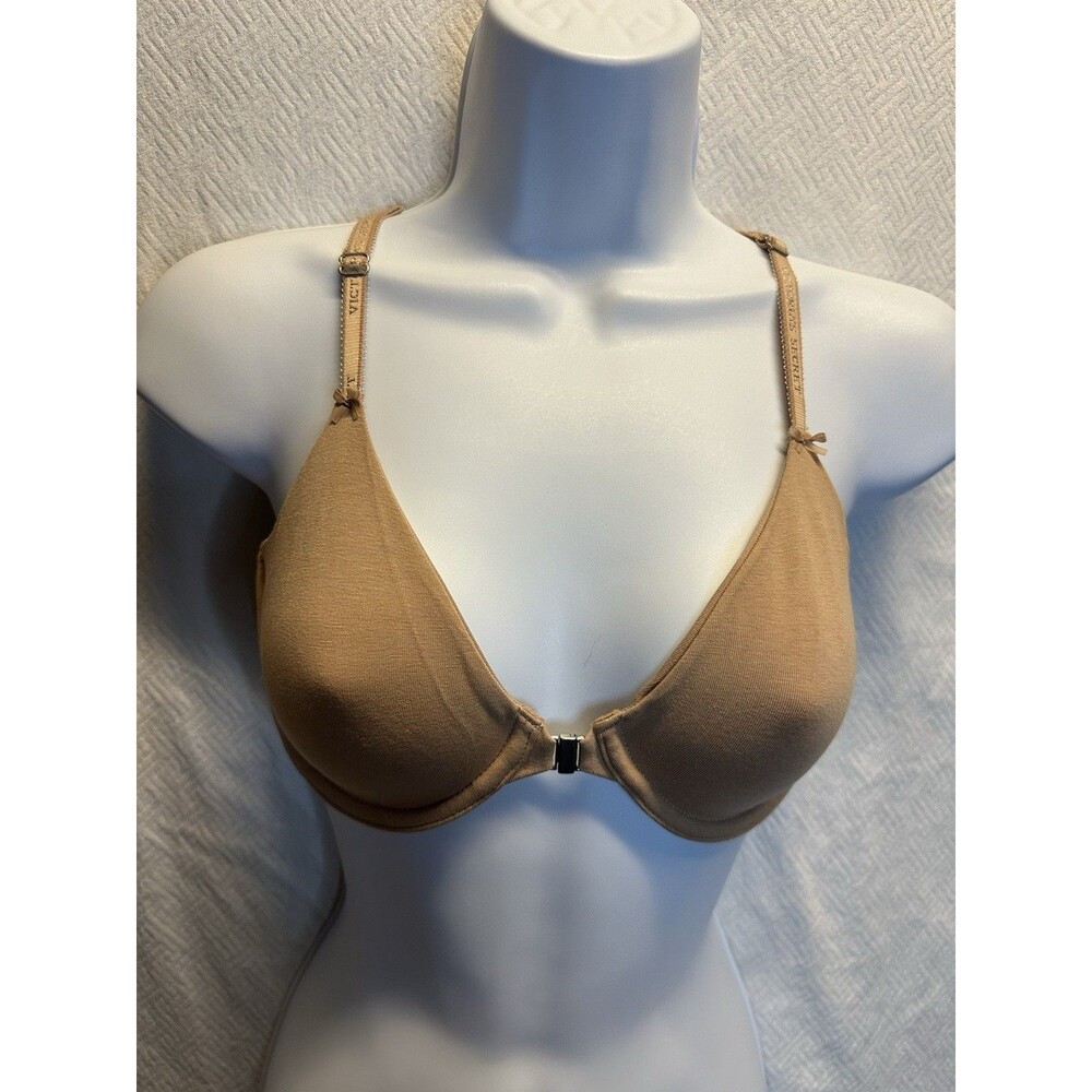 Victoria’s Secret Front Closure Non Padded Underwire Bra Racer Back 34c
